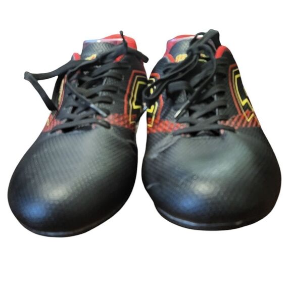 Lotto Forza Elite 3 Mens Soccer Cleats Black Red Yellow, Size 12 - Picture 6 of 12